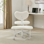 Meditation Chair Plus, Cross Legged Chair with Wheels, ADHD Chair, Criss Cross Desk Chair with Lumbar Support and Adjustable 