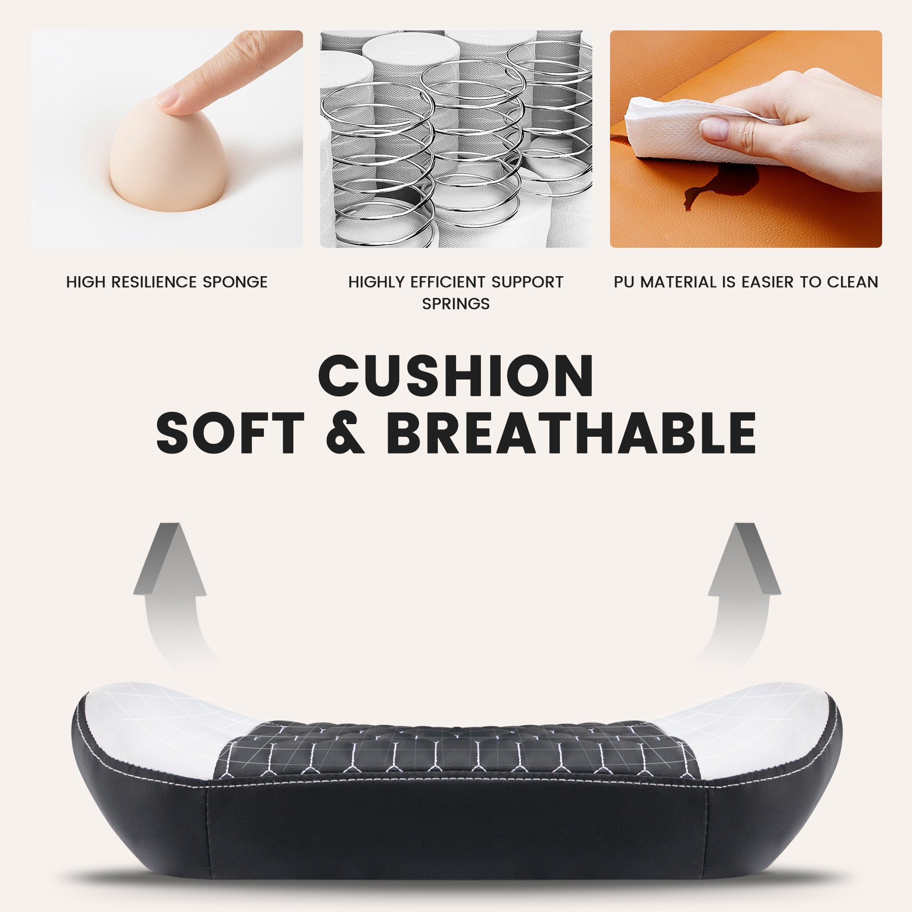 Gaming Chair with Footrest, High Back Gaming Chairs PVC Leather Ergonomic Office Gamer Chair Headrest Lumbar Support Racing S