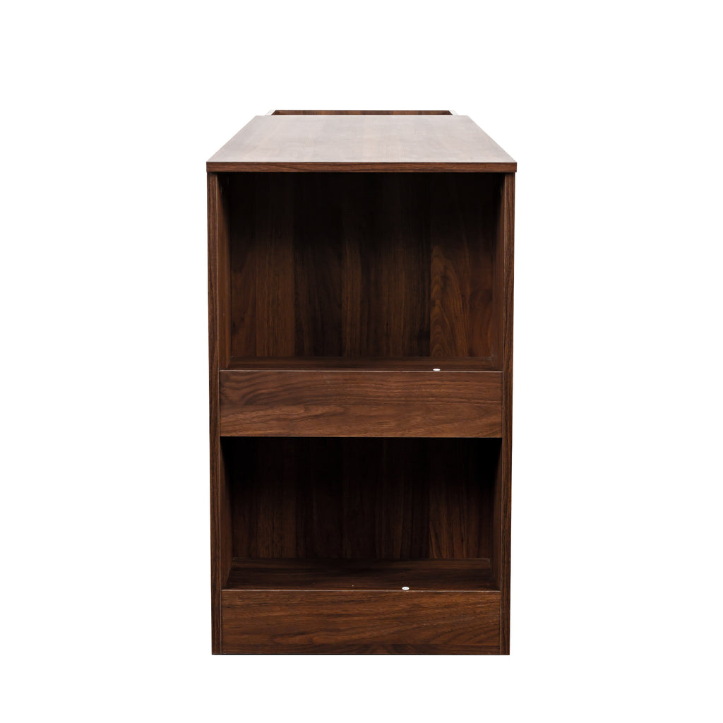 Computer Desk with Drawers, Modern Corner Home Office storage with extendable table, Study Writing Desk Workstation for Home,