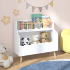 Kids Bookcaes, Children Book Organizer, toy Storage Cabinet Organizer, White - Grand Goldman