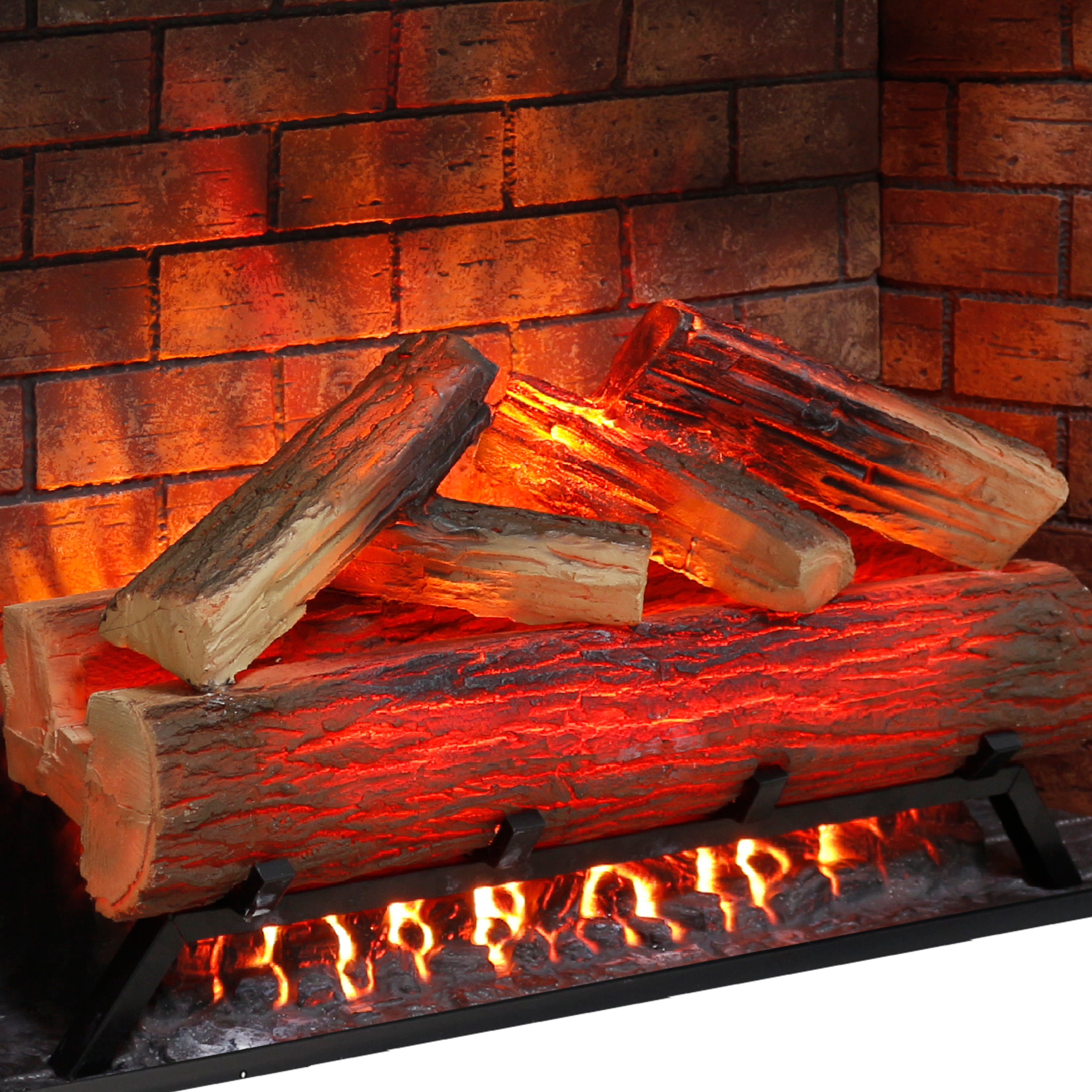 33 inch Infrared Electric Fireplace with Removable Trim kit Insert, Touch Panel Home Decor Heater, Smokeless Firebox With Fire Crackling Sound - Grand Goldman Shop