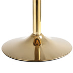 Off-White Velvet Bar Chair, Pure Gold Plated, Unique Design, 360-Degree Rotation, Adjustable Height, Suitable for Dining Room and Bar, Set of 2 - Grand Goldman Shop