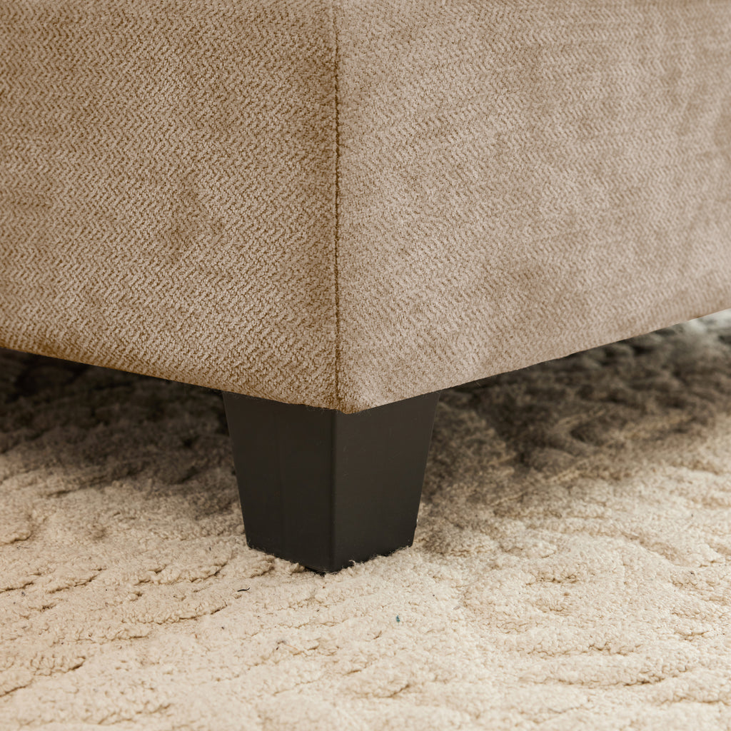Loveseat Cloud Sectional Couches Chenille Fabric,Quilted Pleated Design, Ergonomic Design,High-Density Foam Easy Install Elegant Armrests High Quality Wooden Base,Fits Living Rooms,Camel - Grand Goldman Shop