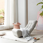 Adjustable Gray Metal Reclining Chair for Living Room and Balcony - Grand Goldman Shop