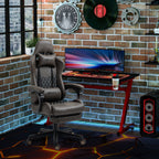 Vinsetto Racing Gaming Chair Diamond PU Leather Office Gamer Chair High Back Swivel Recliner with Footrest, Lumbar Support, A