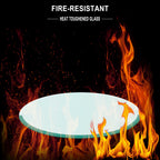 24' Inch Round Tempered Glass Table Top Clear Glass 1/4' Inch Thick Round Polished Edge - Grand Goldman Shop
