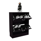 Inola Two-Door Shoe Rack Cabinet With Adjustable Shelves, Modern Storage Organizer - Grand Goldman Shop