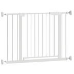 29.5-45.3' Wide Baby Gate with wall protector for Stairs, Dog Gate Indoor for Doorways, No Drilling Pressure Mounted Pet Gate