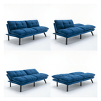 Navy Blue Convertible Folding Modern sofa Bed - Grand Goldman Shop
