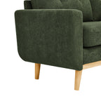 67.7' Wide Mid-Century Modern Upholstered Tufted Loveseat Sofa With Wooden Legs - Grand Goldman Shop