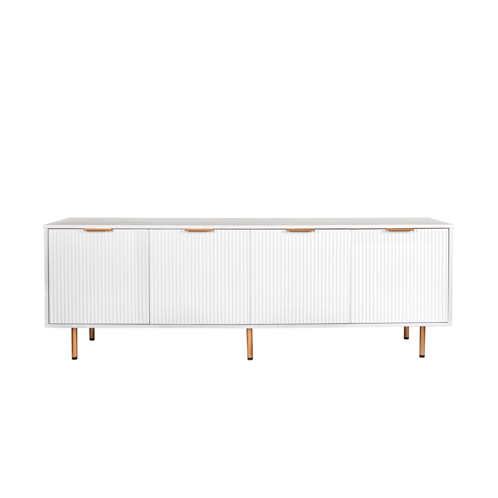 Modern warm white TV cabinet for 80 inch TV Stands, for Living Room Bedroom - Grand Goldman Shop