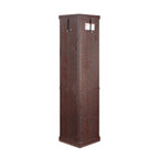Corner Lighted Curio Cabinet Corner Glass Cabinet Lighted Curio Cabinet Corner Display Case for Living Room, Curio Cabinet, Antique collection, Wine,Bar Glass Storage Light Included,Dark Cherry - Grand Goldman Shop