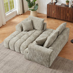 Chenille L-Shape Luxury Sectional Oversized Sofa,Mnimalist Design,Comfy Sleeper Couch for Living Room,Apartment&Reception Spaces,No Assembly Required - Grand Goldman Shop
