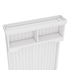 Hall Tree with Storage Shoe Bench for Entryway and Hallway, 4-in-1 Design Coat Racks with Hooks for Living Room, White - Grand Goldman Shop