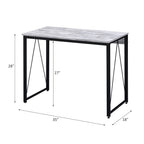 Zaidin Antique White& Black Finish Writing Desk | Premium Home Decor - Grand Goldman