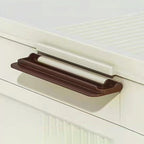Portable Wardrobe Closet Storage Organizer with Magnetic Doors and Hanging Rod, Cream White - Grand Goldman Shop