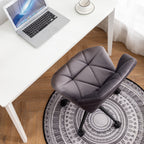 Eldon Diamond Tufted Adjustable Swivel Office Chair, Gray - Grand Goldman