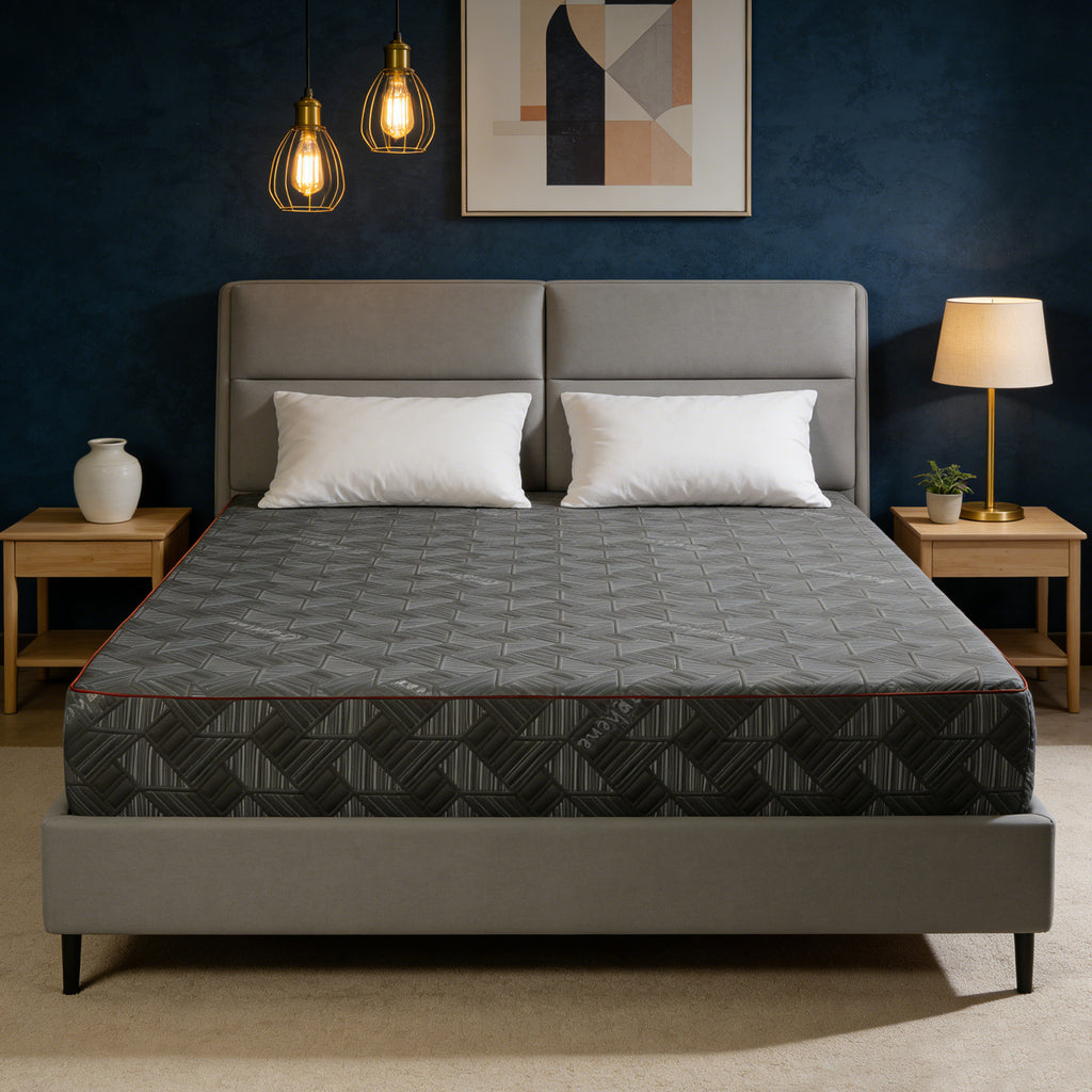 10 Inch Queen Size Mattress - Breathable & Sterilizing, High Rebound Foam for Cloud-Like Comfort, Eco-Friendly Material with Stylish Design, Ideal for Bedroom Sleep Upgrade Made in Japan - Grand Goldman Shop