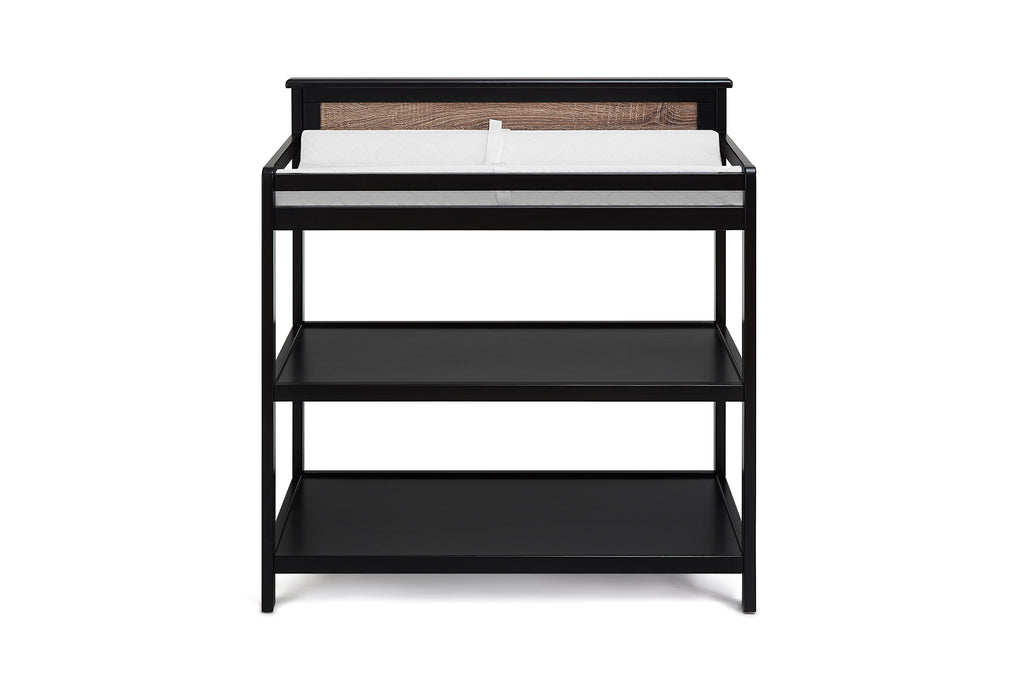 Connelly Changing Table Black/Vintage Walnut - Grand Goldman