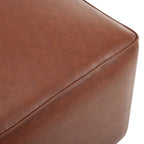 Upholstered Square PU Leather Ottoman,Brown (old sku N757P180768O) - Grand Goldman Shop