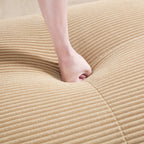 Hamlet LSF&RSF Corner Sofa W/Pillows Corduroy- Camel - Grand Goldman Shop