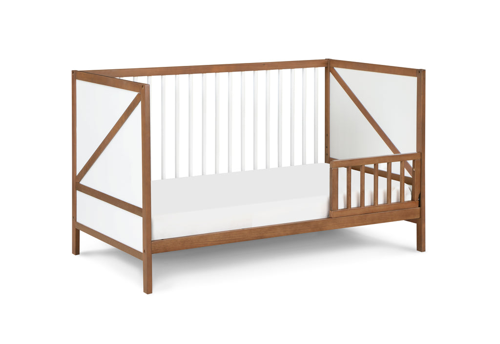 Pixie Zen 3-in-1 Crib in Walnut/White | Premium Home Decor - Grand Goldman
