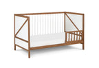 Pixie Zen 3-in-1 Crib in Walnut/White | Premium Home Decor - Grand Goldman