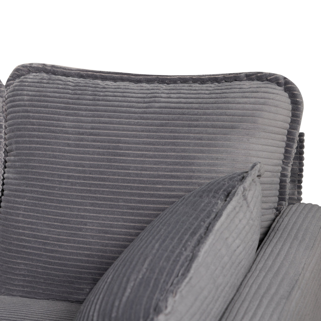48' Soft Corduroy Loveseat Couch W/Soft Cushions,Side Storage Pocket,Sturdy Composite Board & Solid Wood Frame, High Rebound Sponge,Easy Assembly,Ideal for Living Room,Apartment,Dorm,Office. - Grand Goldman Shop