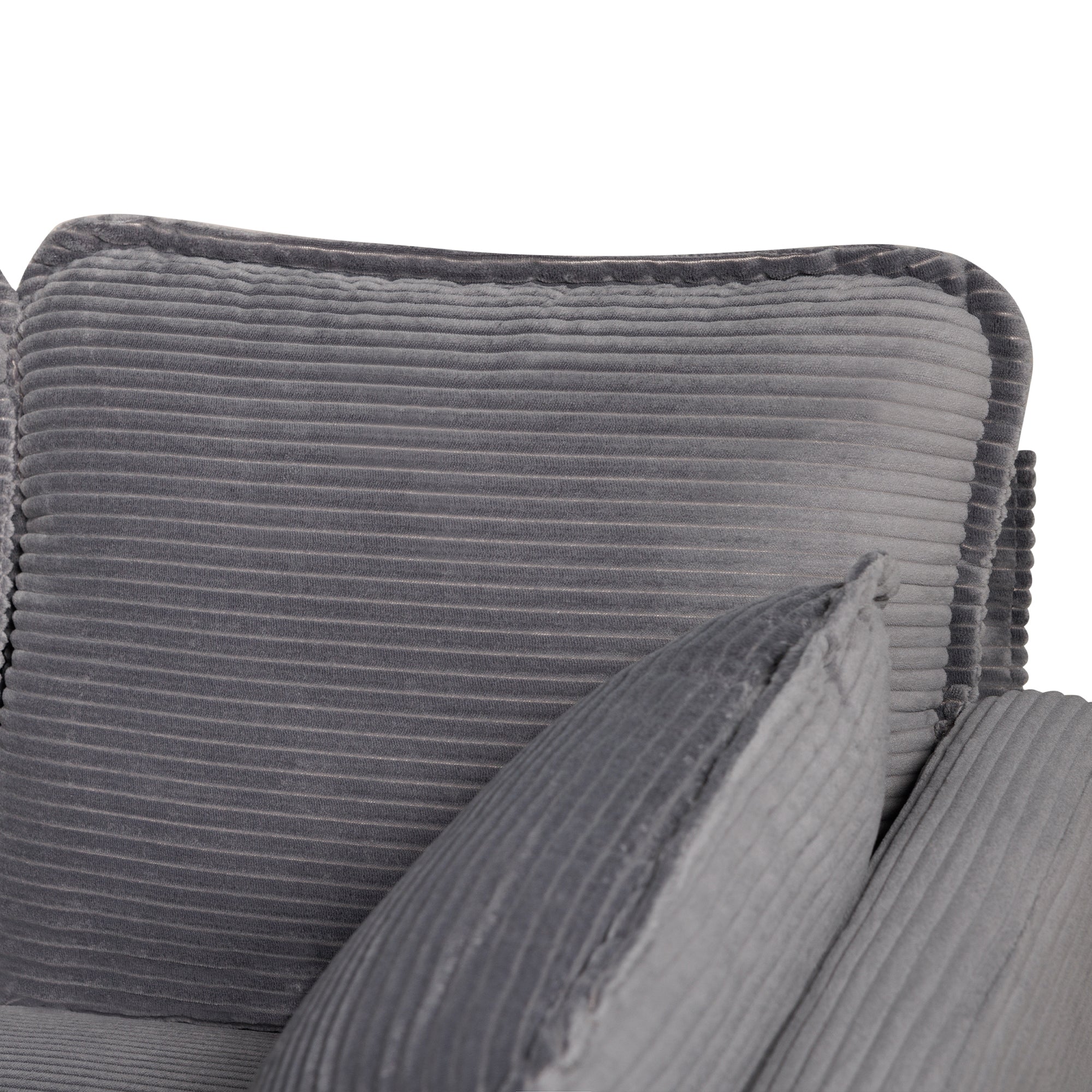 48' Soft Corduroy Loveseat Couch W/Soft Cushions,Side Storage Pocket,Sturdy Composite Board & Solid Wood Frame, High Rebound Sponge,Easy Assembly,Ideal for Living Room,Apartment,Dorm,Office. - Grand Goldman Shop