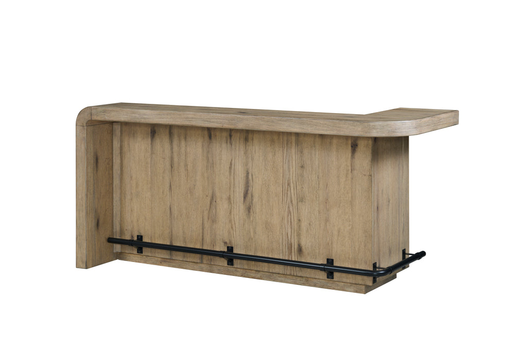 English Knotty Oak Counter Height Bar - Grand Goldman Shop