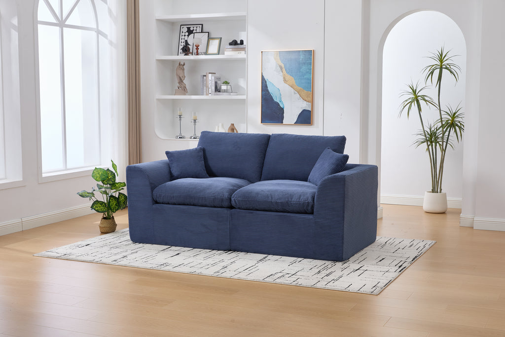 UNITED WE WIN Modular Sectional Sofa Cloud Couch,Comfy Cloud Modern Sofa,2 Seater with Cushion Covers Removable Furniture for Living Room Bedroom Apartments Dorms,No Assembly Required - Grand Goldman Shop