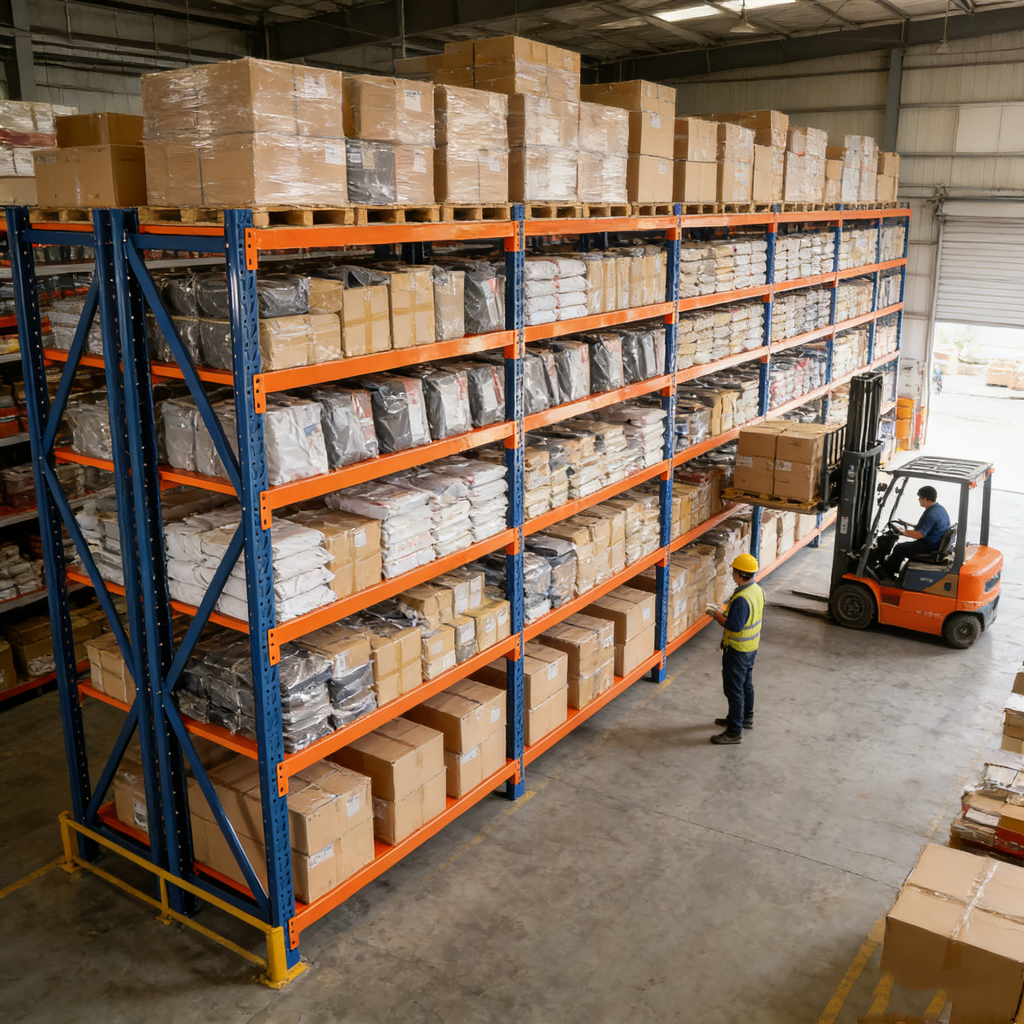 Garage shelves Heavy Duty - 4400 lbs garage storage 4 levels, adjustable metal shelving units and storage, industrial shelves utility shelves for commercial store tools gym - Grand Goldman Shop