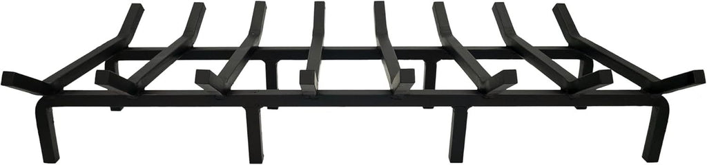 Fireplace Grate,Fireplace Log Holder,Heavy Duty Solid Cast Iron FIrewood Log Burning Rack for Inside The Fireplace Accessories Outood Fire Pit Kindling Fireplace Tools (33 inch) - Grand Goldman Shop