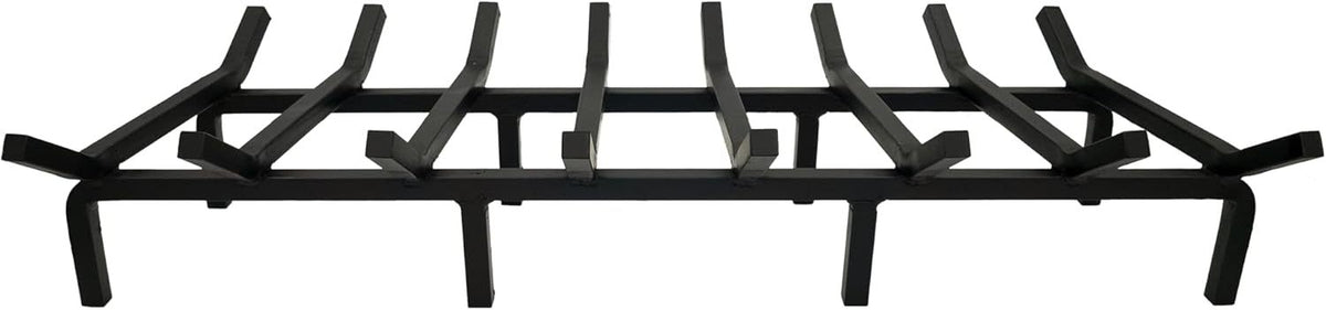 Fireplace Grate,Fireplace Log Holder,Heavy Duty Solid Cast Iron FIrewood Log Burning Rack for Inside The Fireplace Accessories Outood Fire Pit Kindling Fireplace Tools (33 inch) - Grand Goldman Shop
