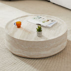 31.49''  Faux MARS Pattern Coffee Tables for Living Room Round Tea table for Living Room, No Need Assembly. - Grand Goldman Shop