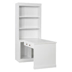 83.4'Tall Bookshelf with Writing Desk, Modern Bookcase with Study Desk, Workstation with Storage Shelf,Storage Bookcase with 
