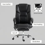 Office Chair with Massage & Reclining Footrest – Unmatched Comfort for All-Day Work & Leisure | Premium Home Decor - Grand Go