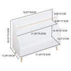 Kids Bookcaes, Children Book Organizer, toy Storage Cabinet Organizer, White - Grand Goldman