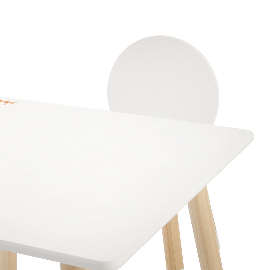 Kids Table and 2 Chairs Set, Toddler Table and Chair Set, Children Multi-Activity Table for Art, Craft, Reading, Learning, 1 
