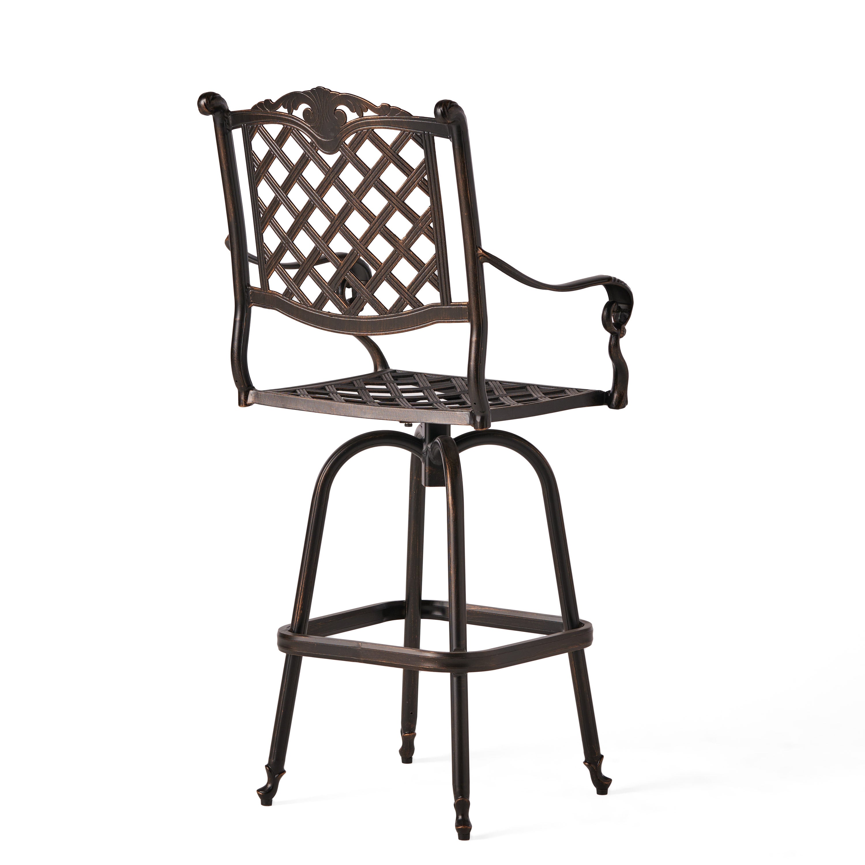 Cast Aluminum Bar Stool - Grand Goldman Shop