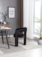 Contemporary Designed Velvet Fabric Upholstered Accent/Dining Chair /Barrel Side Chairs Kitchen Armchair for Living Room set of 2 (Black Velvet) - Grand Goldman Shop