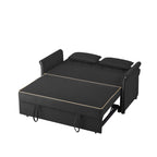 Black Velvet Sleeper Sofa Bed - Grand Goldman Shop