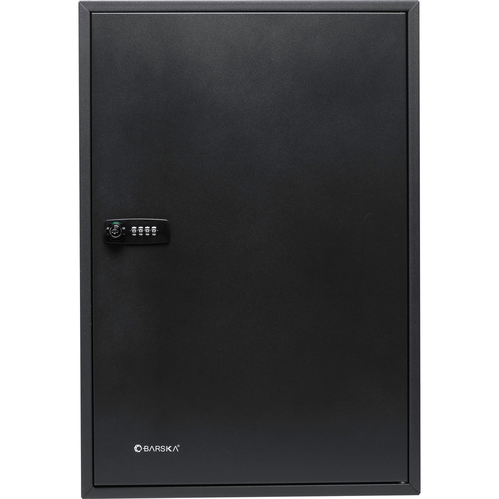 Black Steel Adjustable Key Cabinet with Combination Lock for Secure Key Storage - Grand Goldman