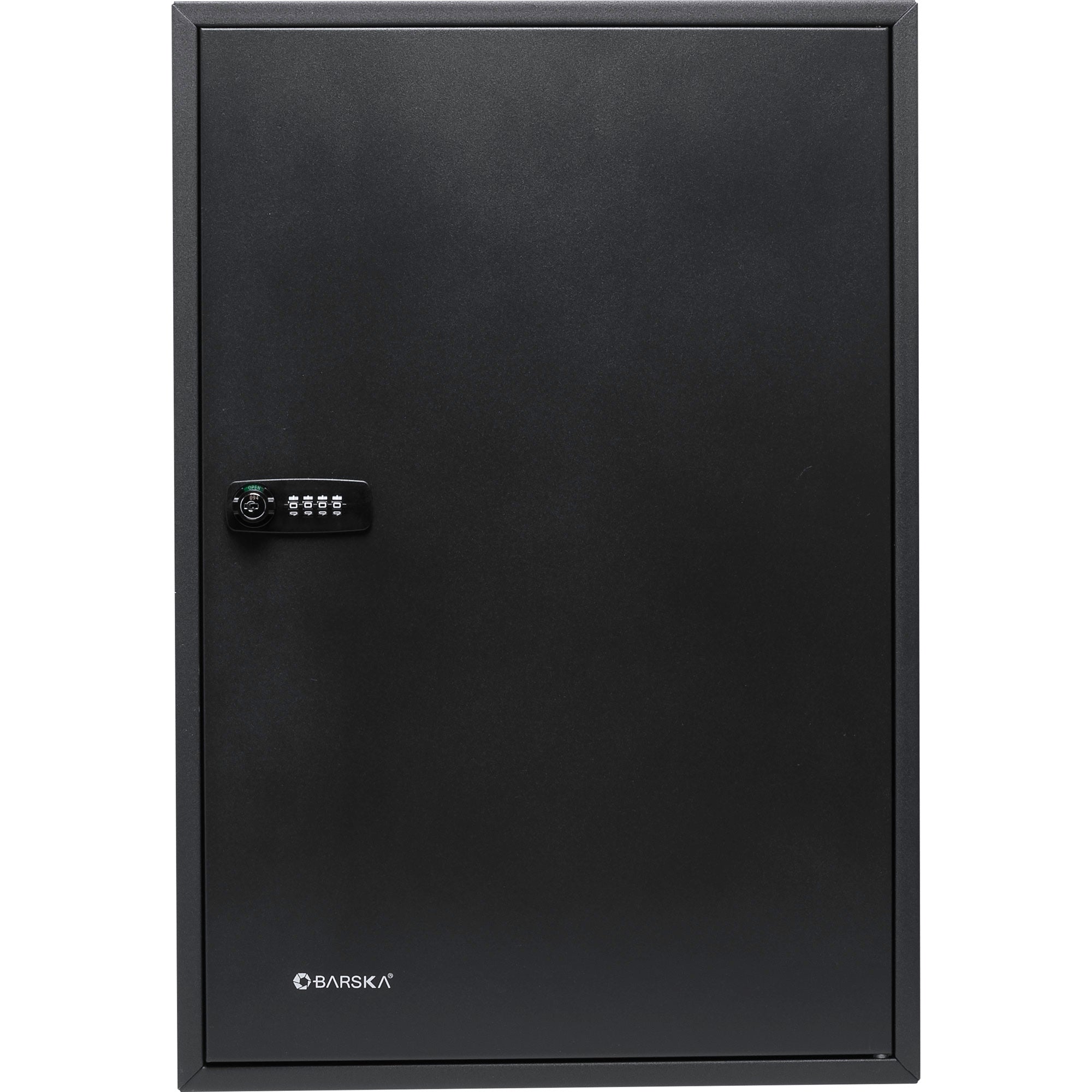 Black Steel Adjustable Key Cabinet with Combination Lock for Secure Key Storage - Grand Goldman