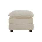 Chenille Fabric Ottomans Footrest to Combine with 2 Seater Sofa, 3 Seater Sofa and 4 Seater Sofa, Light Coffee - Grand Goldman Shop