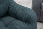 010-Soft Teddy Fabric Tufted Foam Bean Bag Chair With Teddy Fabric Green - Grand Goldman Shop