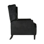 Pushback Recliner Chair, Fabric Armchair Push Back Recliner with Rivet Decoration, Mid Century Wingback Accent Chair for Living Room, Bedroom - Grand Goldman Shop