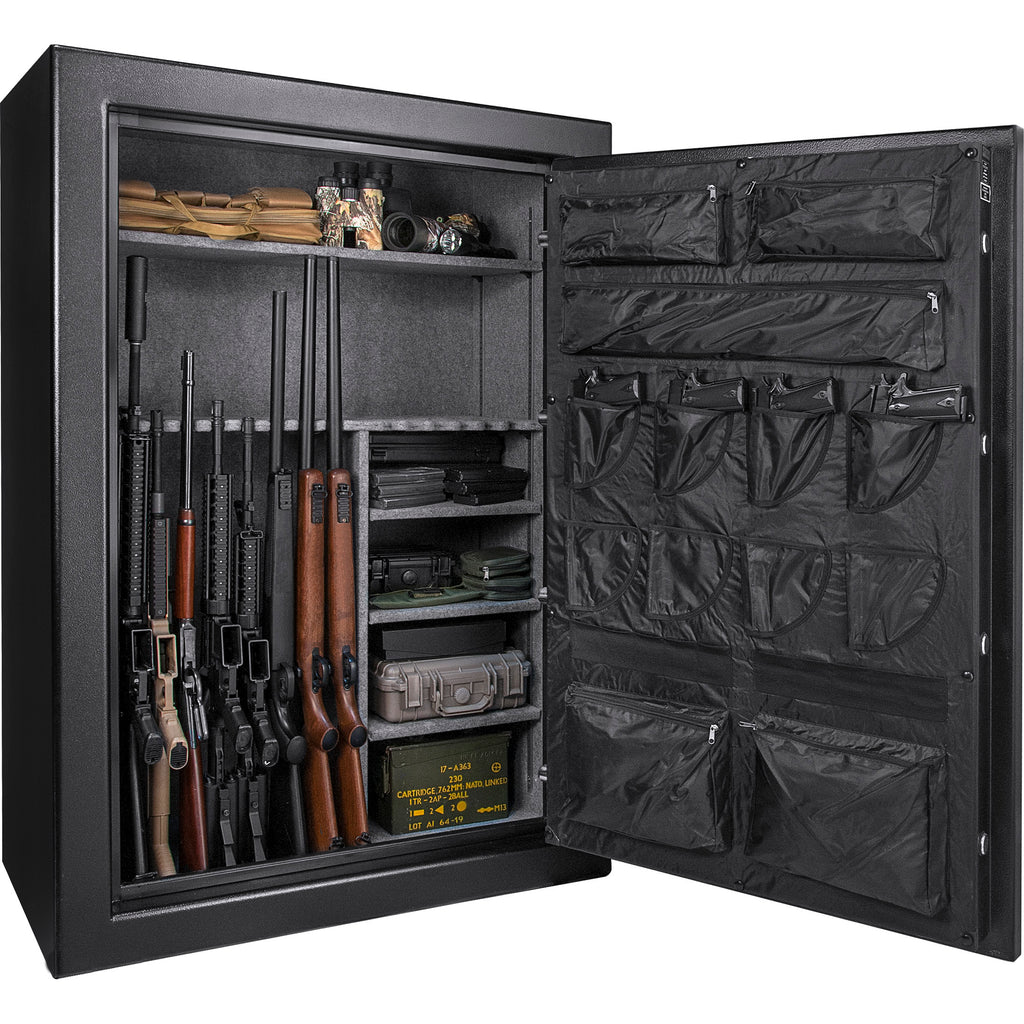 SecureGuard Tall Fireproof Safe Vault with Advanced Locking, Black Steel, 19.97 Cubic Ft - Grand Goldman