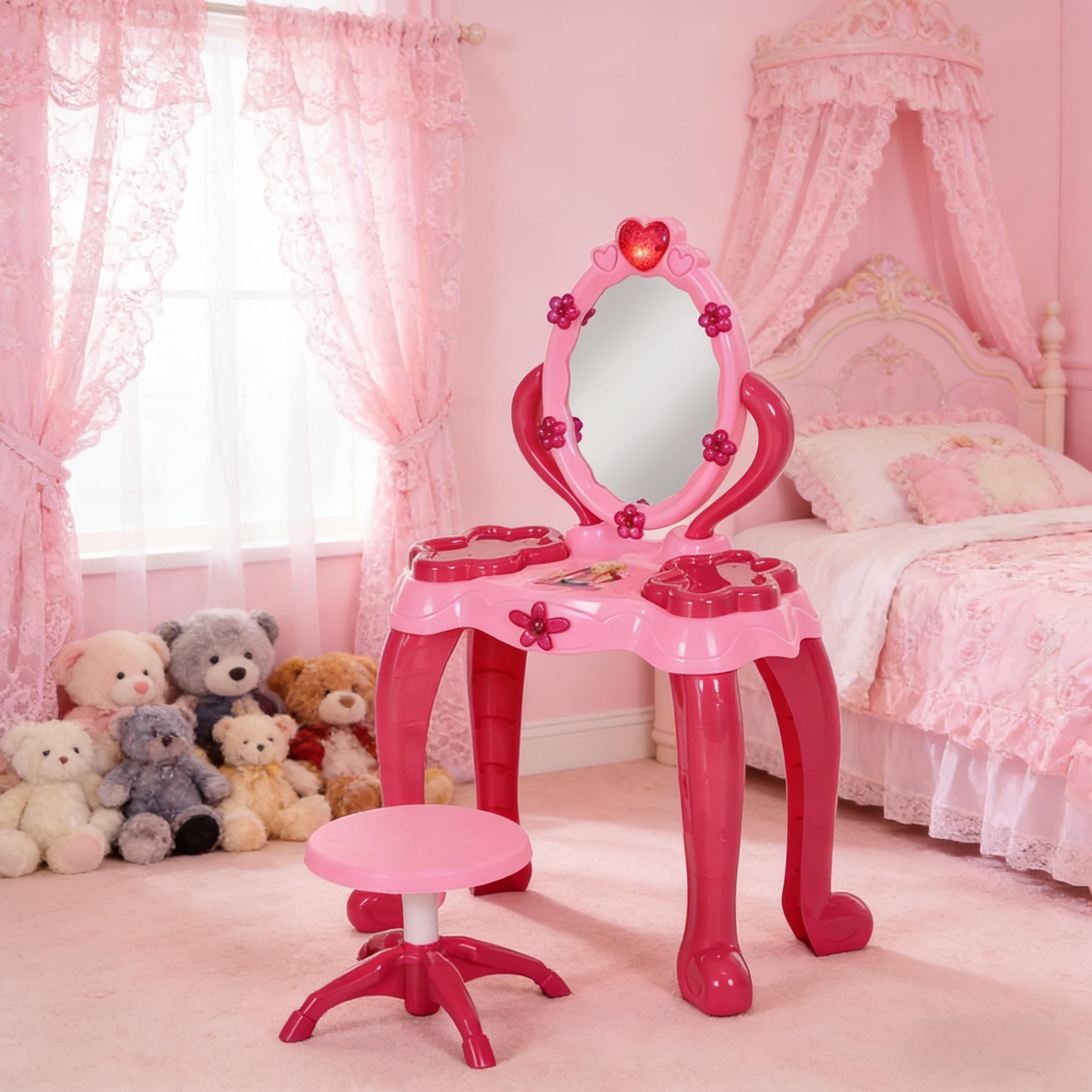 Kids Vanity Table,Kids Vanity Set - Grand Goldman