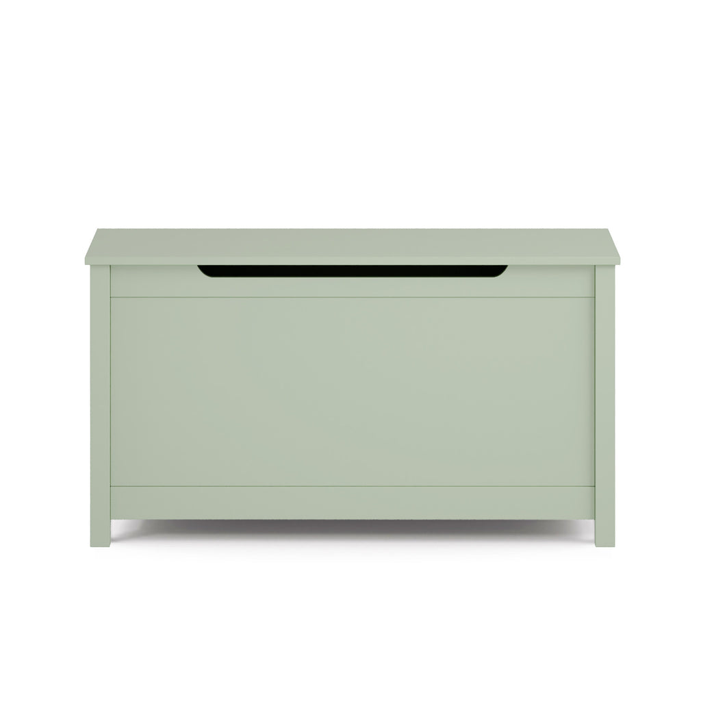 Kids Wooden Toy Box Storage with Safety Hinged Lid for Ages 2+ (Sage) | Premium Home Decor - Grand Goldman